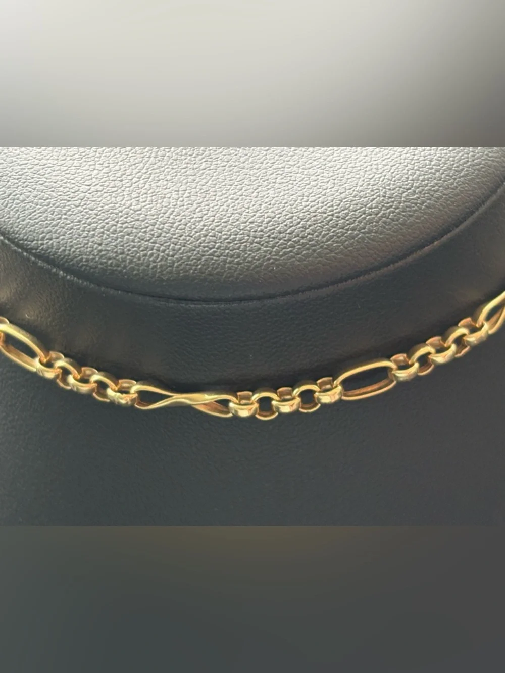 EG 14k Yellow Gold Chain 10” Bracelet Italy 585 Signed LobsterClasp 3.6g 3.175mm